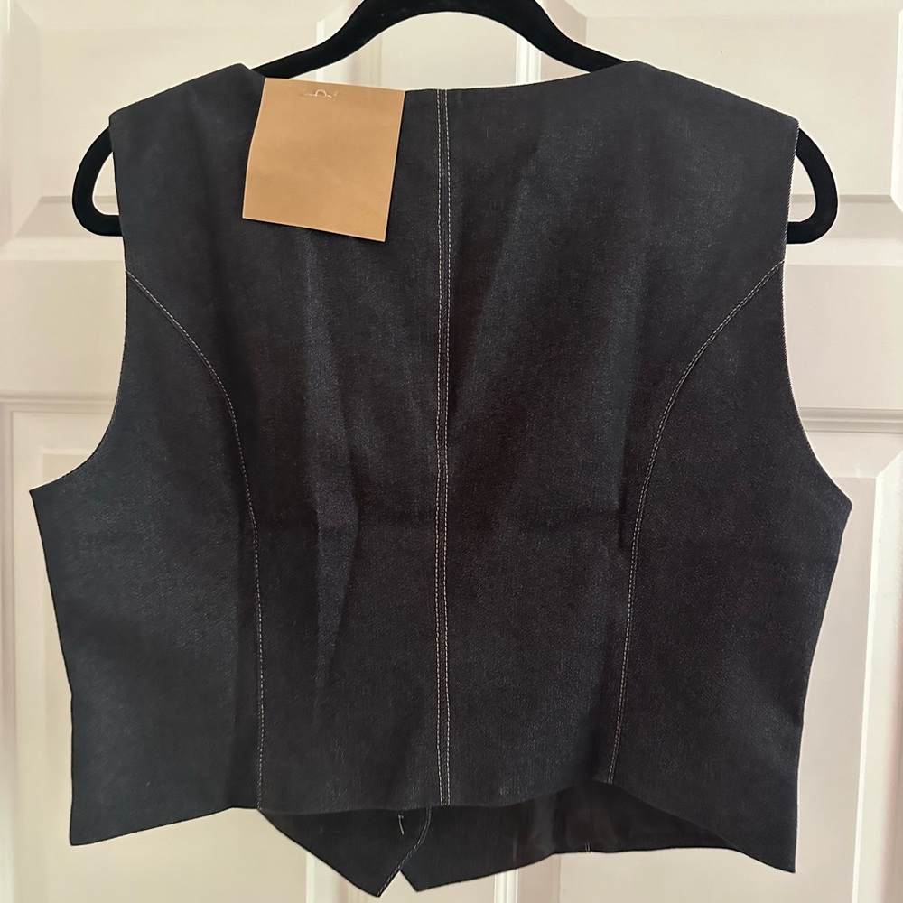 FEMKIT dark denim vest size 42 - Picture 6 of 9